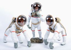 COLLECTION OF PROP DISPLAY MONKEY ASTRONAUT FIGURES / STATUES