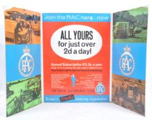 RAC - RARE VINTAGE EXHIBITION CARDBOARD ADVERTISING DISPLAY