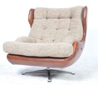 ORIGINAL 1970'S RETRO VINTAGE WIDE SEAT SWIVEL EGG CHAIR