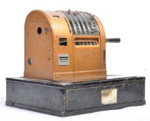 RIV 1940'S ART DECO VINTAGE METAL CASH REGISTER