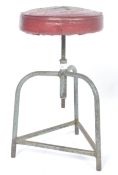 ORIGINAL 1950'S TUBULAR TRIPOD MACHINIST STOOL