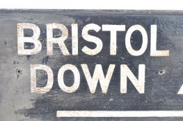SEVERN TUNNEL - RARE LOCAL INTEREST WOODEN BRISTOL SIGNS