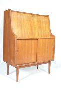 1960'S RETRO VINTAGE TEAK WOOD BUREAU / COCKTAIL CABINET