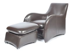 AFTER GERARD VAN DEN BERG CONTEMPORARY LOGE CHAIR AND STOOL