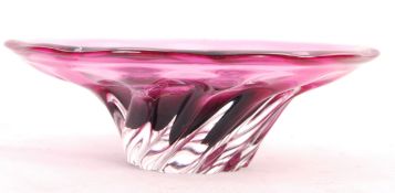 CZECH STUDIO ART GLASS BOWL LIKELY JOSEF HOSPODKA FOR CHRIBSKA
