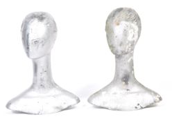 MID 20TH CENTURY VINTAGE SHOP ADVERTISING MANNEQUIN BUSTS