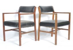 1960'S RETRO VINTAGE TEAK WOOD SIDE CHAIR / ARMCHAIR