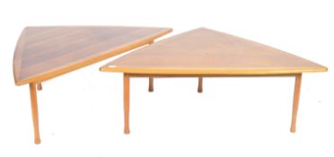 PAIR OF DANISH RETRO VINTAGE TEAK WOOD DINING TABLES