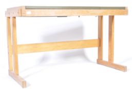 BRITISH THORNTON MID 20TH CENTURY OAK DRAWING BOARD DESK