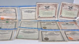 A collection of early 20th Century deeds including