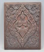 A 19th Century Southeast Asian carved oak wall han