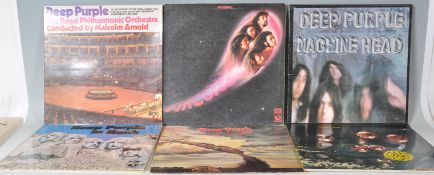 A good collection of six Deep Purple Vinyl Long Pl