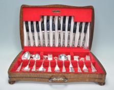 A vintage Webber & Hill silver plated cutlery cant