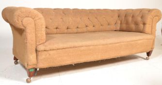 A Victorian 19th century mahogany Chesterfield sof