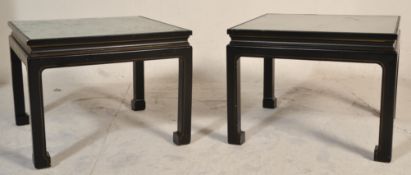 A pair of Chinese republic style black lacquered o