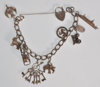 A vintage 20th Century English hallmarked silver c