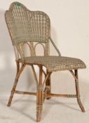 A 1930's Art Deco two two rattan weave conservator