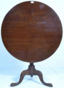 An 18th century mahogany bird cage / tilt top wine