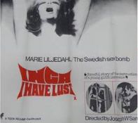INGA HAVE LUST - X - ORIGINAL UK QUAD CINEMA POSTE