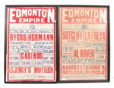 RARE EDWARDIAN EDMONTON EMPIRE CIRCUS POSTERS