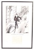 HAROLD LLOYD - SILENT COMEDY - AUTOGRAPHED SKETCH
