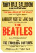 RARE ORIGINAL BEATLES 1963 ABERGAVENNY BALLROOM CO
