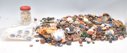 A large collection of mixed vintage retro buttons to include a wide range of different styles,