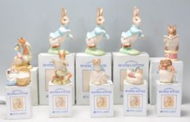 A group of ten Royal Albert 'The World Of Beatrix Potter' ceramic figures to include Hunca Munca,
