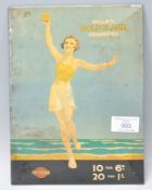 A vintage retro 1930's Wills's Cut Gold Flake tobacco counter top / point of sale advertising