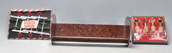 A collection of vintage retro entertaining items to include an early 20th Century 1930's Art Deco