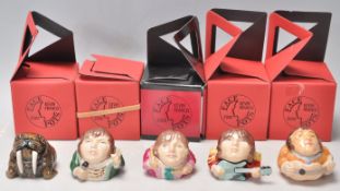 The Beatles - A collection of five music related ceramic Kevin Francis face pots to include Paul '