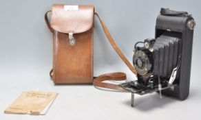 A vintage retro Kodak Kodex No. 1 folding bellows camera complete with fitted carry case and