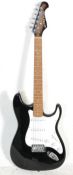 A Fender Stratocaster style Gypsy Rose six string electric guitar having a decorative head with