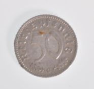 A German Third Reich 50 Reichspfennig aluminium co