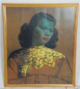 After Vladimir Tretchikoff - The Chinese Girl - Boots - A mid 20th Century retro vintage print of