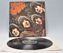 A vinyl long play LP record album by The Beatles – Rubber Soul – Original Parlophone 1st U.K.