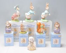 A collection of Beswick Beatrix Potter ceramic figurines to include Jemima Puddle-Duck, Peter