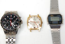 A group of three vintage gentleman's watched to include a Sekonda 50 metres divers watch having a