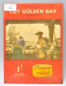A vintage retro 1930's Wills's Cut Golden Bar tobacco counter top / point of sale advertising