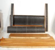 A superb retro 20th Century Crocodile skin covered sleigh type bed. Measures 230 cm high x 105 cm