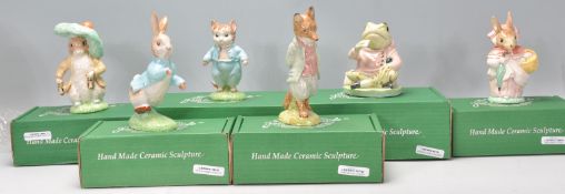 A group of six Beswick Beatrix Potter figurines to include Peter Rabbit, Foxy Whiskered Gentleman,