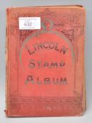 A vintage world stamp collectors album to include stamps dating from the 19th Century onwards