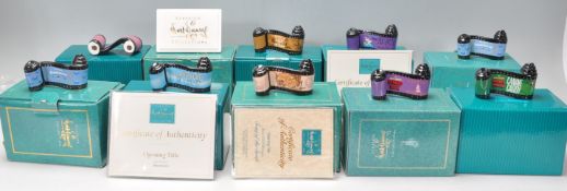 A group of nine Walt Disney Classics Collection ceramic 'Opening Title' ornaments to include