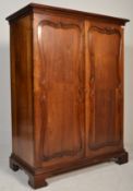 A Victorian 19th century mahogany bachelors wardro