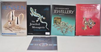 Five jewellery reference books; The Jeweled Menagerie, The World of Animals in Gems by Suzanne