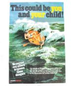 ORIGINAL RARE VINTAGE 1970S RoSPA SAFETY POSTER PR