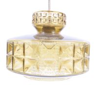 VITRIKA DANISH 1960'S / 70'S PRESSED GLASS CEILING