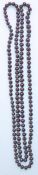 A 20th Century ladies purple cultured pearl neckla