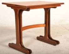 A nest of two vintage retro G Plan red label teak