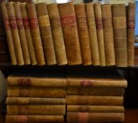 A large collection of 19th century leather bound P